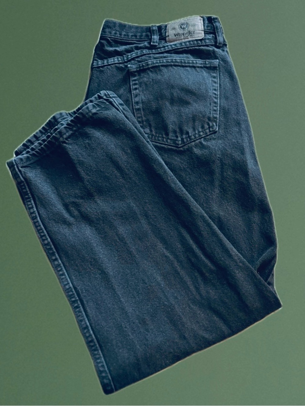 Wrangler Vintage Men's Black Relaxed Straight Jeans